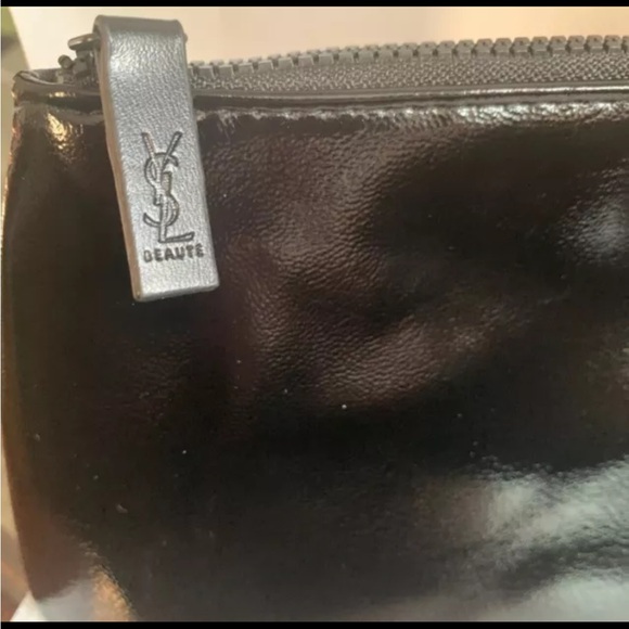 Yves Saint Laurent Black Makeup Bag Pouch NEW - Picture 5 of 9